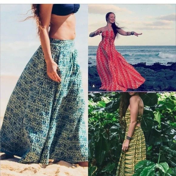 Noa Noa Multi-Wear Brown Maxi Dress M - Picture 2 of 6